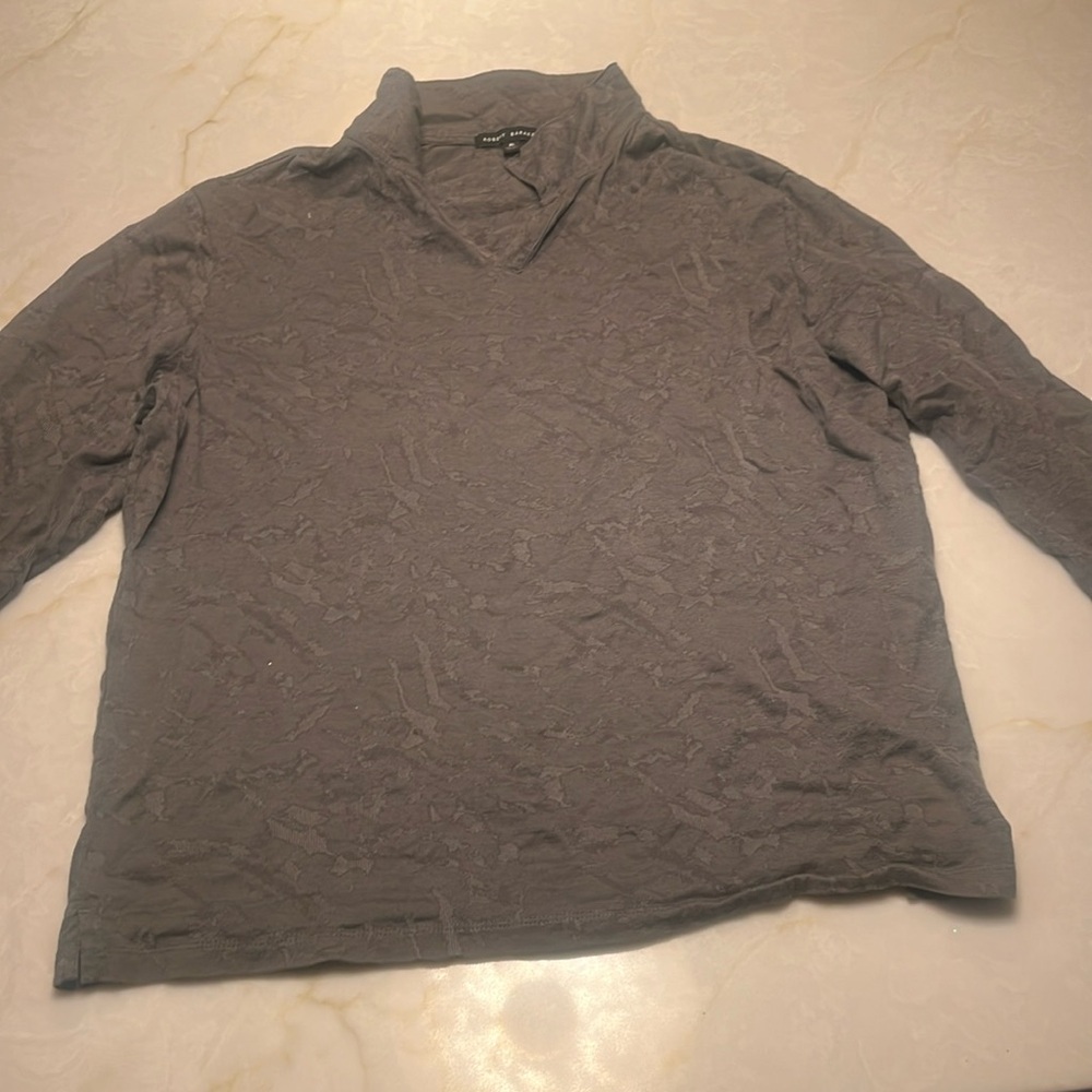 Robert Barakett Long Sleeved Polo